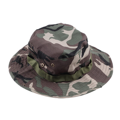 

Fishing Hiking Boonie Snap Brim Military Bucket Sun Hat Cap Woodland Camo