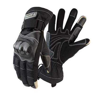 

Saiyu SCOYCO motorcycle riding locomotive carbon fiber protection warm waterproof shatter-resistant knight autumn&winter gloves MC15B-2 black XXL