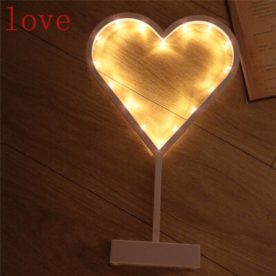 

1pcs Cute Star/Xmas tree/Love Heart LED Night Light Wall Lamp Atmosphere light Baby Kids Bedroom Home Decor table lamp