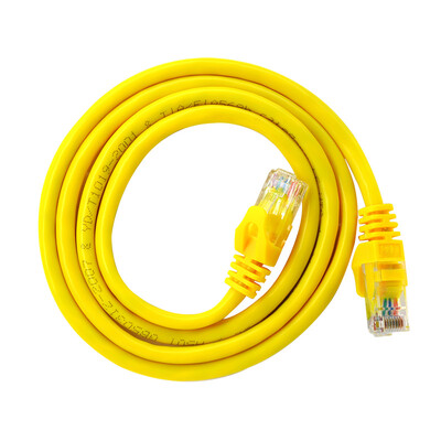 

Amp Simon A50T Super five network jumper CAT5e finished network cable 100M network cable computer network jumper oxygen free copper network cable yellow 5 meters