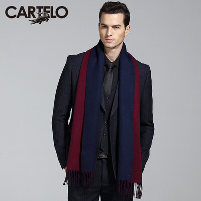 

Карточка Di Le Crocodile (CARTELO) кашемир шарфы мужской зимой простой моды теплый утолщенной подарочной коробке загружен CC57C12061 красный и синий