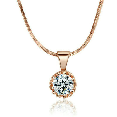 

Yoursfs® 18K Rose Gold Plated Simulated Diamond Statement Pendant Necklace Use Austrian Crystal Fashion Jewelry