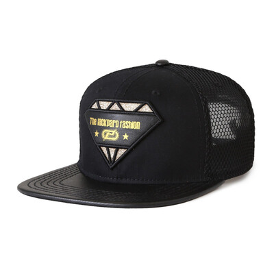 

LACKPARD male and female summer fashion leisure mesh baseball cap hip hop hat black