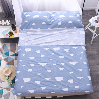 

Banzhini outdoor portable cotton sleeping bag dirty liner hotel travel cotton sanitary sheets quilt cover rainbow color single 8002280 mm