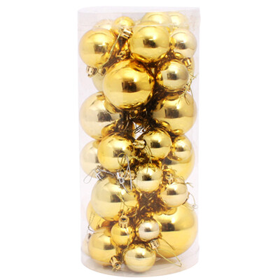 

Eva Love Christmas Ball 36 Christmas Balls Bright Electroplating Balls Christmas Plastic Balls Christmas Tree Decorations Gold