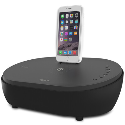 

RSR DS412Qi Apple, Bluetooth Speaker iphoneX / 8/7/6 телефон беспроводной зарядки плеер спикер колыбели черный