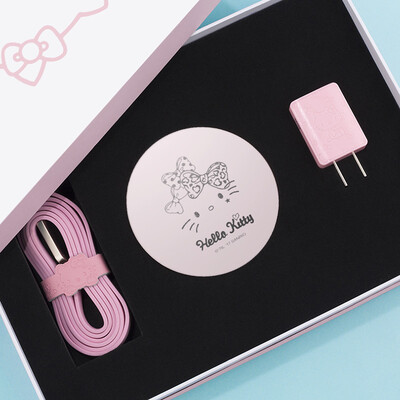 

Плюс отличный HelloKitty6000 мА для мобильных устройств + 2.4A Dual USB кабель для зарядки голова + 1м металлический корпус милый мультфильм портативный зарядка Po обычный зарядка Kit