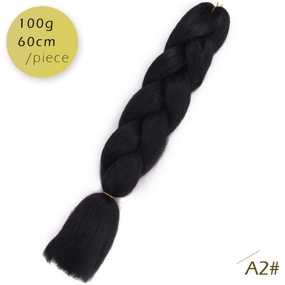 

AISI HAIR 100g / pcs 24inch   Kanekalon гигантский   косы Волосыломбер Две тонныЦветные синтетические волосы для кукол Вязание крю
