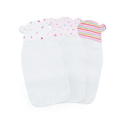 

Хлопок Возраст (PurCotton) sweatbands марли младенческой отделение Ханьцзинь 25x50cm радужного торт + 3 + партий Yo Yo / мешка