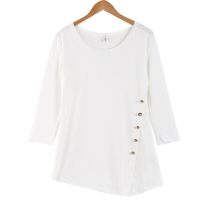

US Seller Fashion Womens Blouses Casual Lady Long Sleeve Tops T-Shirt Dress