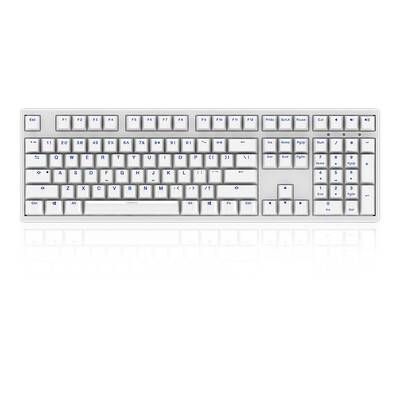 

АККО Ducky 3108 PBT двуцветные белая красная ось механические клавиши клавиатура 108 Вишневого геймпад вал