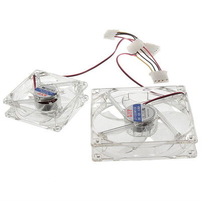 

trasparent кристалл рамы лезвия фанатов 4 привело синий компьютером PC дело охлаждения