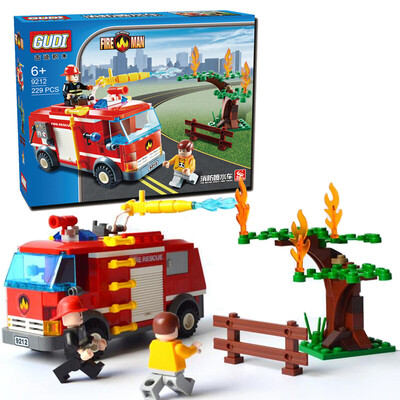 

Xinle new Goody building blocks fire series GD9212 fire sprinkler children's building blocks toys boy assembling toys puzzle assembling building blocks