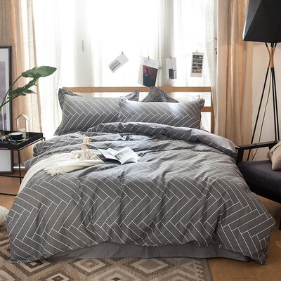 

Yingxin textile three-piece cotton simple dormitory sheets quilt covers three-piece suit 12 meters bed fashion year