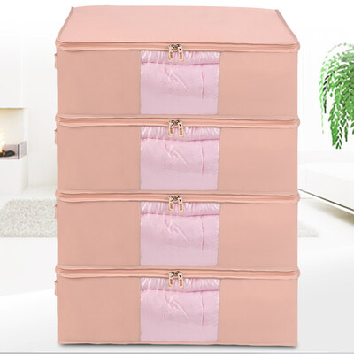 

Baicao bicoy Oxford cloth sorting bag clothes cotton quilt storage bag large 4 coral powder