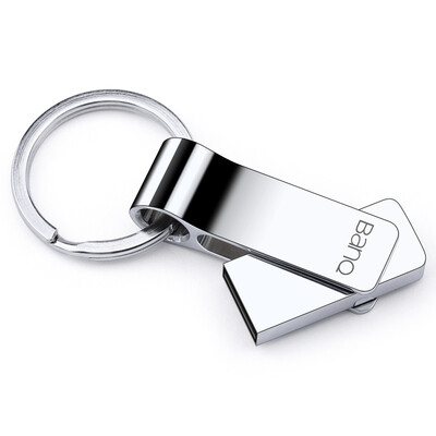 

banq F9 8GB all-metal large ring flash disk silver