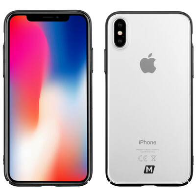 

MOMAX iPhoneX 10 Mobile Shell Mobile Phone Case Apple X 10 Oil Finger Ring Mobile Shell Case Black