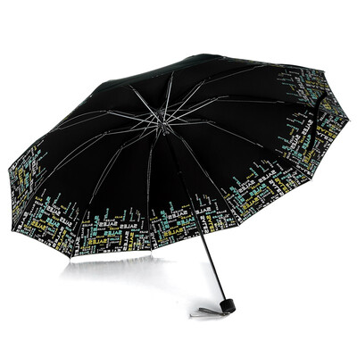 

[Jingdong Supermarket] Paradise umbrella (sunscreen value UPF50 +) Yushu Linfeng satin Vinyl three fold sunny umbrella 31012E sauce red