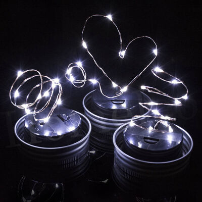 

LED феи света солнечная мэйсон банку крышкой светло лампа изменения цвета двор номер декор рождественские украшения