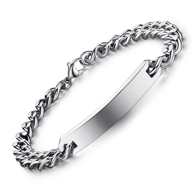 

Высокое качество 316L из нержавеющей стали Пары Lovers Link Chain Bracelet Never Fade Punk Style Bangle Unisex wristband