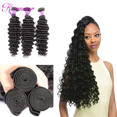 

Peruvian Hair Deep Wave Human Virgin Hair 3 Bundles Hair Extensions Free Shipping