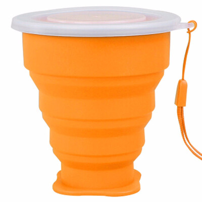 

Outdoor Silicone Collapsible Travel Cup Moutaineering Retractable Water Bottle