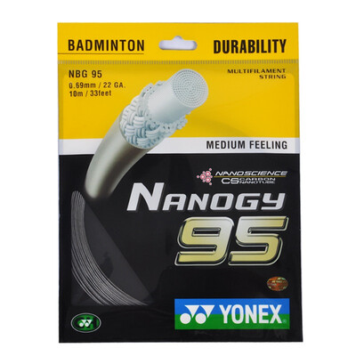 

Yonex YONEX BG-65 чувствовать себя мягкую и прочный бадминтон линии означает единую белую полосу