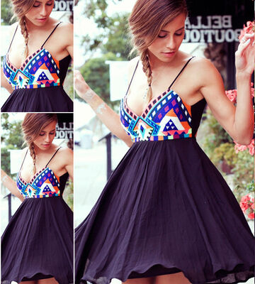 

малого @ сексуально womens летом casual пляж вечерний коктейль, мини - платье без рукавов