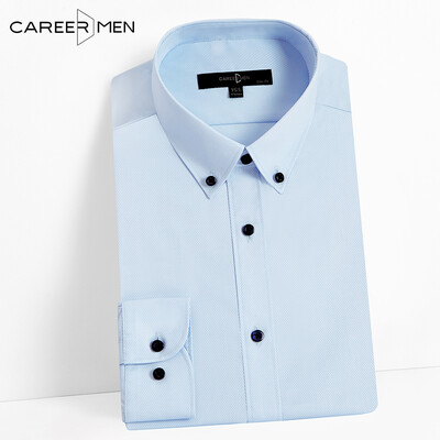 

CareerMen Мужская мода элегантный простой рубашки длинный рукав Высокое качество