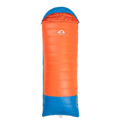 

Highrock tiles outdoor camping velvet combination envelope reciprocity down feather sleeping bag Arctic Wolf -8 degrees right open gold orange \ sapphire blue