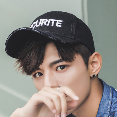 

Yuzhao Lin YUZHAOLIN hat male Korean version of the cap fashion simple sunscreen hat female letters baseball cap NY letters
