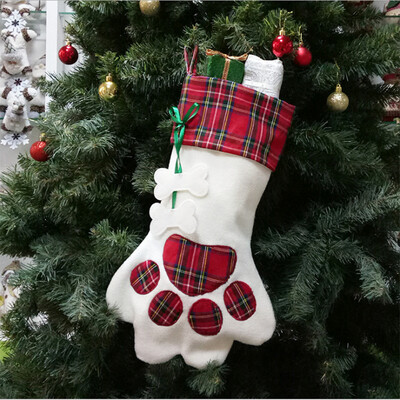 

Dogclaw Style Christmas Stocking Gift Bag 2018 New