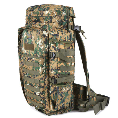 

60L Outdoor Bug-out Backpack Tactical Survival Molle Assault Rucksack Molle Bug-out Bag Widened Waist Belt Backpack