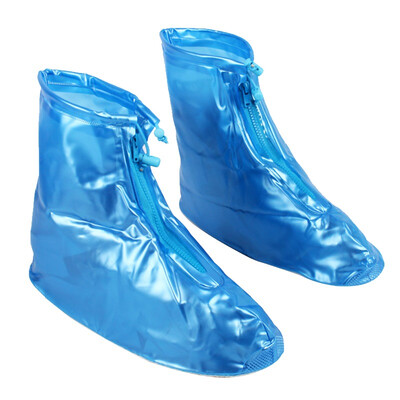 

JIESHENG rain boots cover thickening flat blue 40-41