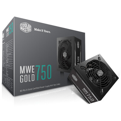 

CoolerMaster (CoolerMaster) Номинальная мощность 750W MWE750 игровой компьютер (80PLUS Gold / без потерь выход 45 град.] C / 3 переоформления / Desktop Мощность)