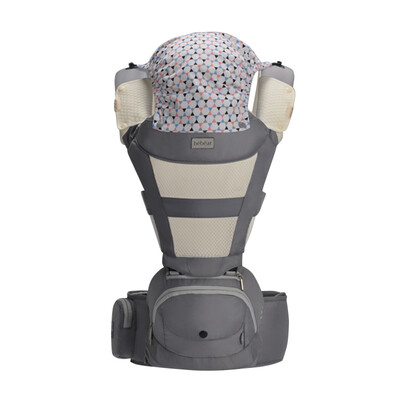 

Hug bear baby strap folding waist stool aXT10 quiet blue breathable