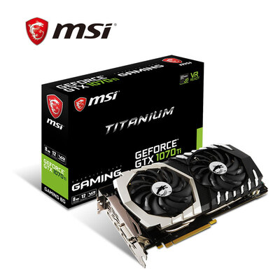 

MSI GTX1070Ti 1683MHZ 8GB/256Bit GDDR5 PCI-E 3.0 игровая видеокарта