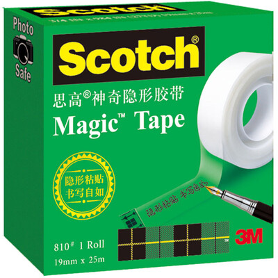

3M Scotch Scrub transparent magic invisible tape 810-HC33 127mm × 33m 2 package