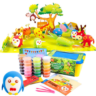 

Penguin 36 colors ultra-light clay clay plasticine toy Children&39s Day gift 36 color box creative enlightenment set