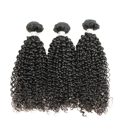 

Kisshair nature color 3pcslot bundles hair kinky curly Indian human hair weft no tangle no shedding