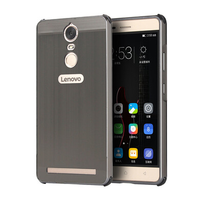 

Luxury Case for Lenovo K5 Note Aluminum BumperAcrylic Panel Back Glossy Business Cover for Lenovo Vibe K5 Note Pro