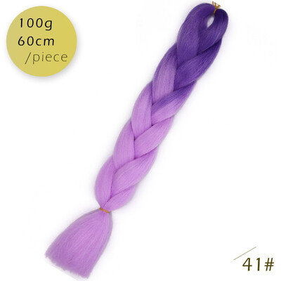

AISI HAIR 100g / pcs 24inch   Kanekalon гигантский   косы Волосыломбер Две тонныЦветные синтетические волосы для кукол Вязание крю