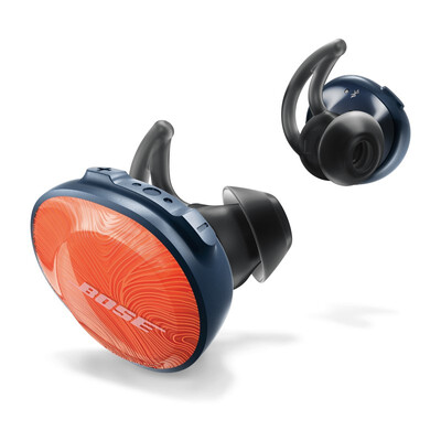 

Bose SoundSport Бесплатная настоящая беспроводная Bluetooth-гарнитура - Яркий оранжевый с Midnight Blue
