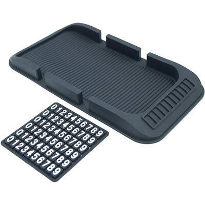 

Fun свободный день (бесплатно) FHD02 автомобиль двойной карточки слот кронштейн противоскольжения площадку телефон навигационная панель с мобильным телефоном номер большой черный