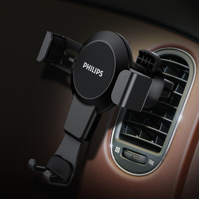 

Philips DLK35008 Car phone Gravity bracket Air outlet Car phone bracket 6 inches below the phone navigation Universal black