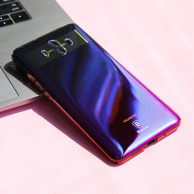 

Baseus Huawei Mate10 mobile phone shell protective sleeve gradient fashion men and women protection hard shell Huawei mate10 all-inclusive anti-drop colorful double-plated shell 4.7 inches through powder