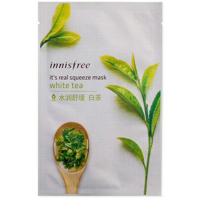 

Innisfree Essence Brightening Facial Mask White Tea 20ml Moisturizing Brightening
