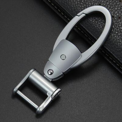 

Huazhe car waist hanging key ring arc buckle head mens creative personality men&women gifts simple keyrings pearl gold