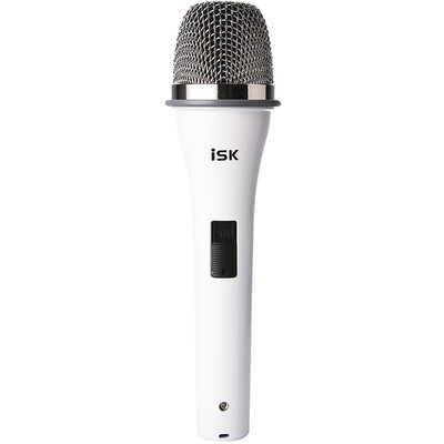 

iSK -200 condenser microphone white pure aluminum coated small vibration head