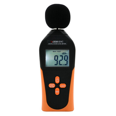 

Victory Instrument VICTOR Noise Decibel Sound Level Tester Test Meter Mini VC824C